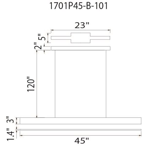 CWI Lighting Pienza 5-in LED Integrated Black Chandelier