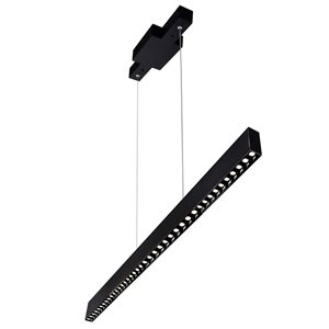 CWI Lighting Pienza 2-in LED Integrated Black Chandelier