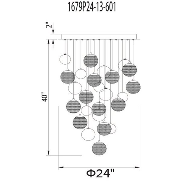 CWI Lighting Siena 13-Light Chrome Chandelier