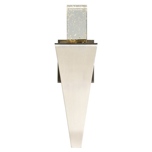 CWI Lighting Catania 5-in LED Integrated Satin Nickel Wall Light