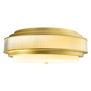 CWI Lighting Valdivia 5-Light Satin Gold Flush Mount