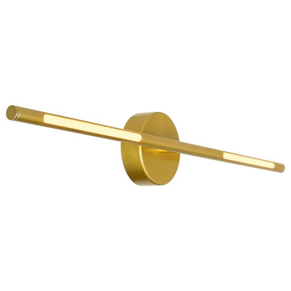 CWI Lighting Oskil LED Integrated Wall Light with Satin Gold Finish