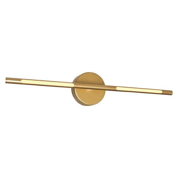 CWI Lighting Oskil LED Integrated Wall Light with Satin Gold Finish