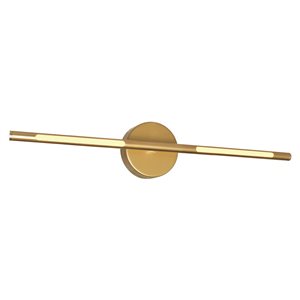 CWI Lighting Oskil LED Integrated Wall Light with Satin Gold Finish