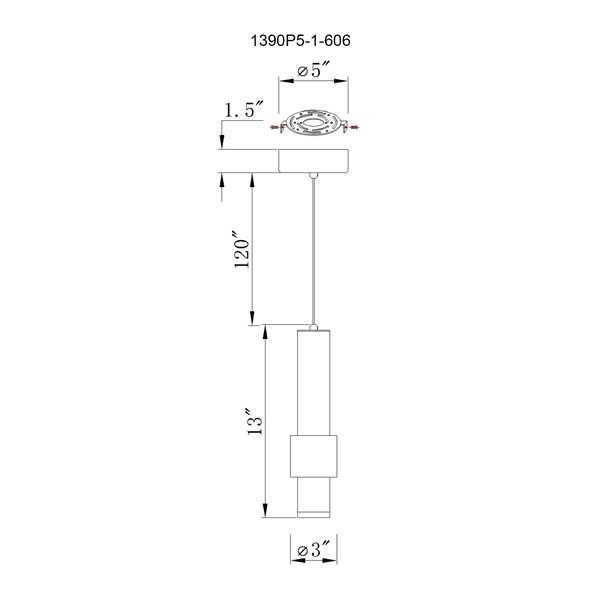 CWI Lighting Lena LED Integrated Mini Pendant With Satin Nickel Finish