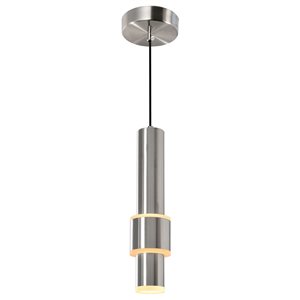 CWI Lighting Lena LED Integrated Mini Pendant With Satin Nickel Finish