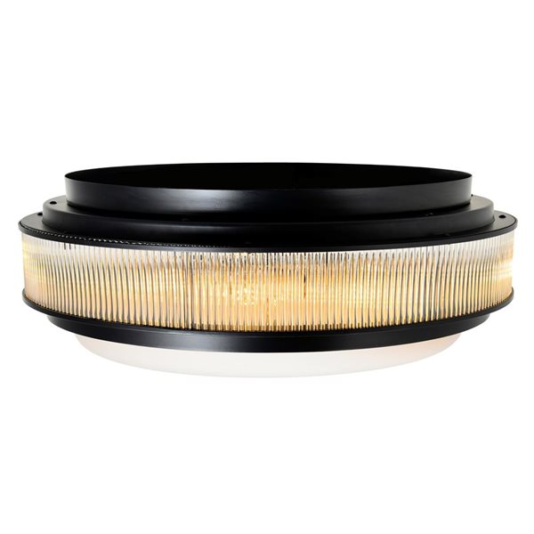 CWI Lighting Valdivia 5-Light Black Flush Mount