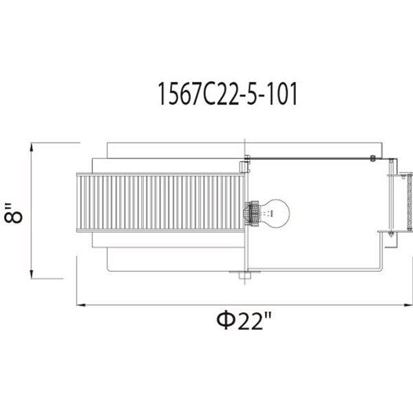 CWI Lighting Valdivia 5-Light Black Flush Mount