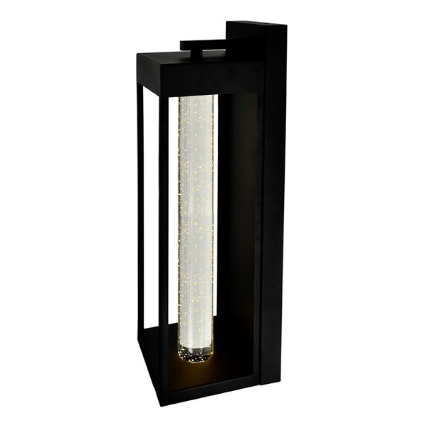 CWI Lighting Rochester 27-in Black Hardwired LED Outdoor Wall Light