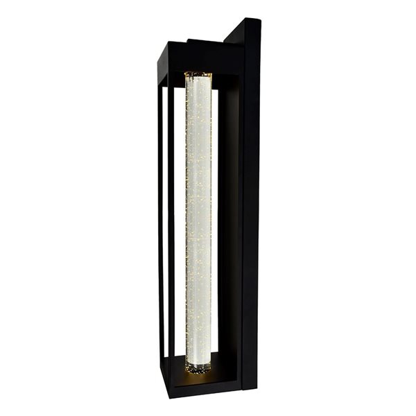 CWI Lighting Rochester 27-in Black Hardwired LED Outdoor Wall Light