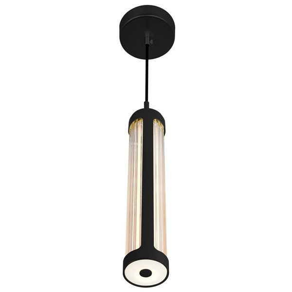 CWI Lighting Neva 3-in LED Integrated Black Chandelier