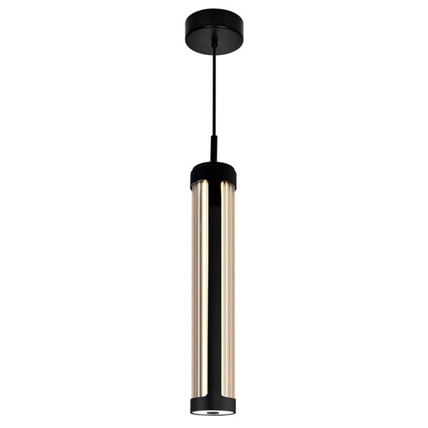 CWI Lighting Neva 3-in LED Integrated Black Chandelier