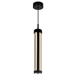 CWI Lighting Neva 3-in LED Integrated Black Chandelier