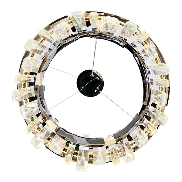 CWI Lighting Aya LED Integrated Pearl Black Chandelier