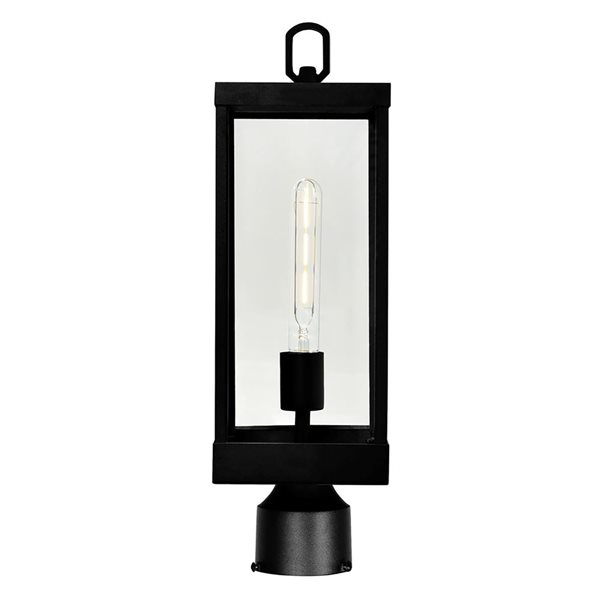 CWI Lighting Windsor 1-Light Black Outdoor Lantern Head