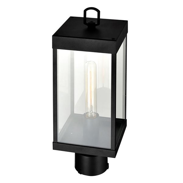 CWI Lighting Windsor 1-Light Black Outdoor Lantern Head