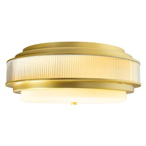 CWI Lighting Valdivia 4-Light Satin Gold Flush Mount