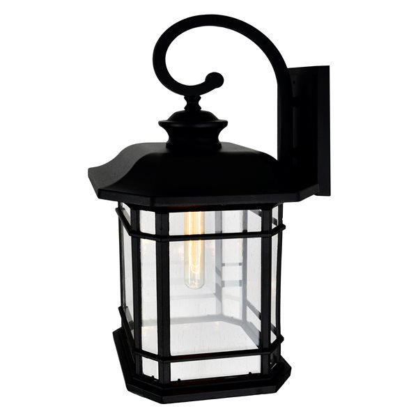 CWI Lighting Blackburn 21-in Black Hardwired Medium Base (E-26) Outdoor Wall Light