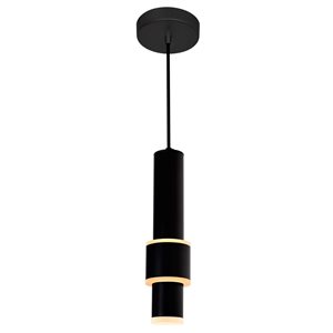 CWI Lighting Lena LED Integrated Mini Pendant With Black Finish