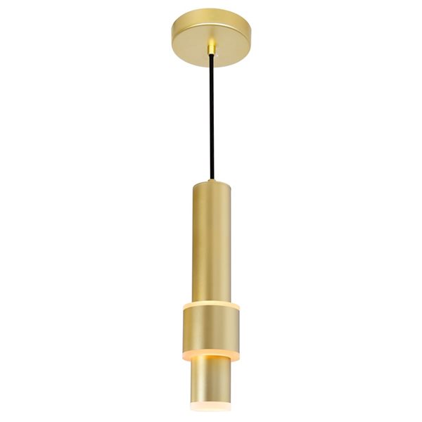Image of Cwi Lighting | Lena Led Integrated Mini Pendant With Satin Gold Finish | Rona