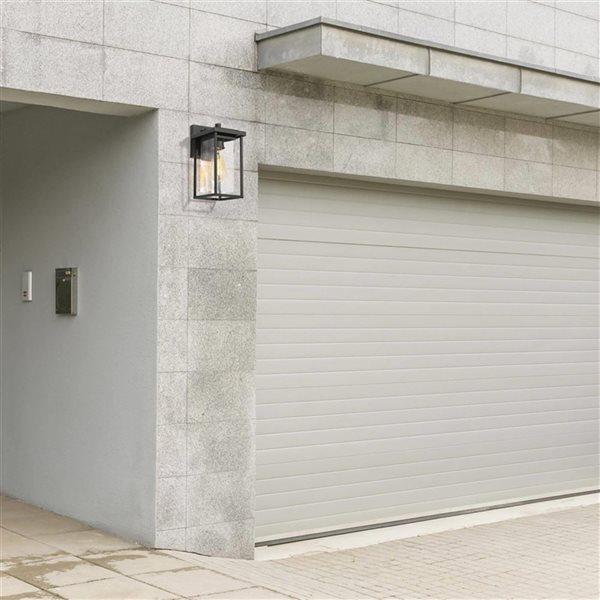 LNC 10-in H Sandy Black Modern/Contemporary Outdoor Wall Light