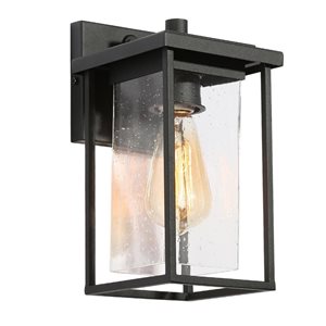 LNC 10-in H Sandy Black Modern/Contemporary Outdoor Wall Light