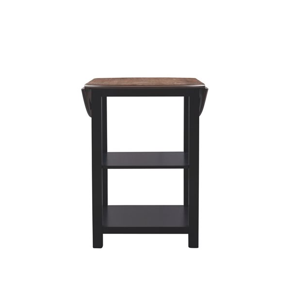 Linon Home Décor Verbena 3-Piece Counter Set, Black