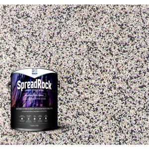 Revêtement de pierre de granit SpreadRock 1 gallon, gris silex
