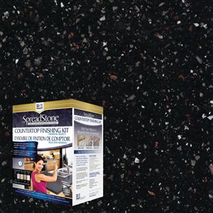 SpreadStone Mineral Select Volcanic Black/Semi Gloss Countertop Resurfacing Kit