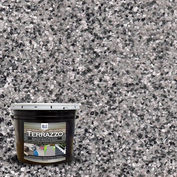 Revêtement décoratif de granite Terrazzo 3 gallon, Silverado