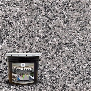 Revêtement décoratif de granite Terrazzo 3 gallon, Silverado