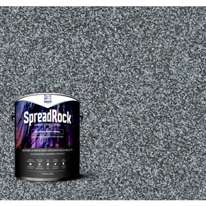 Revêtement de pierre de granit SpreadRock 1 gallon, gris glace