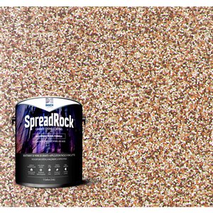Revêtement de pierre de granit SpreadRock 1 gallon, pierre brune