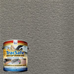 TracSafe Anti-Slip Colour Coat - 1 Gallon - Shell Grey