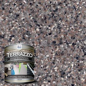 Revêtement décoratif de granite Terrazzo 1 gallon, café