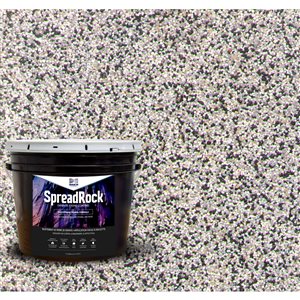 Revêtement de pierre de granit SpreadRock 3 gallon, gris silex