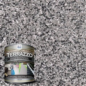 Revêtement décoratif de granite Terrazzo 1 gallon, Silverado