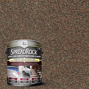 SpreadRock Granite Stone Coating - 1 Gallon - Mocha