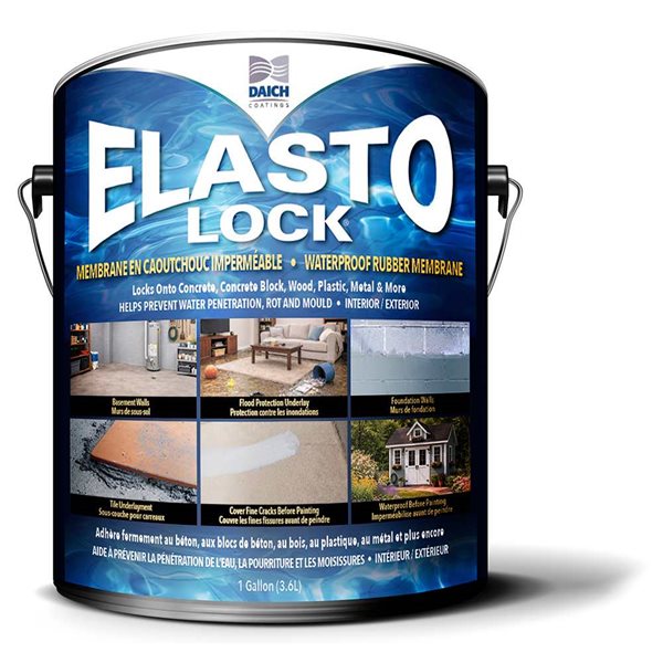 ElastoLock Damp-Proof Rubber Membrane - 1 Gallon - Grey