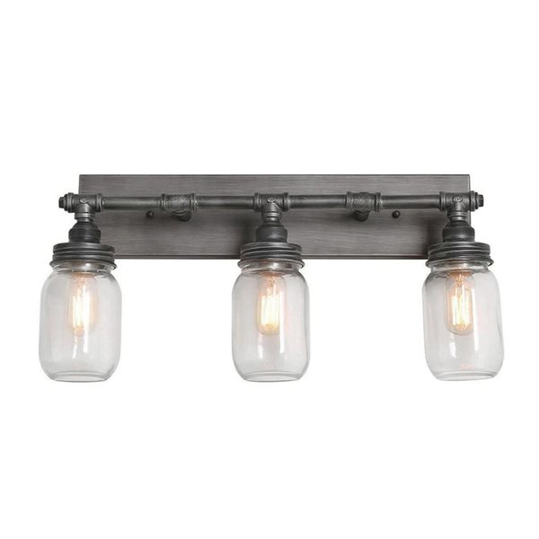 LNC 3-Light Aluminum Farmhouse Vanity Light