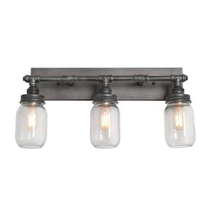 LNC 3-Light Aluminum Farmhouse Vanity Light