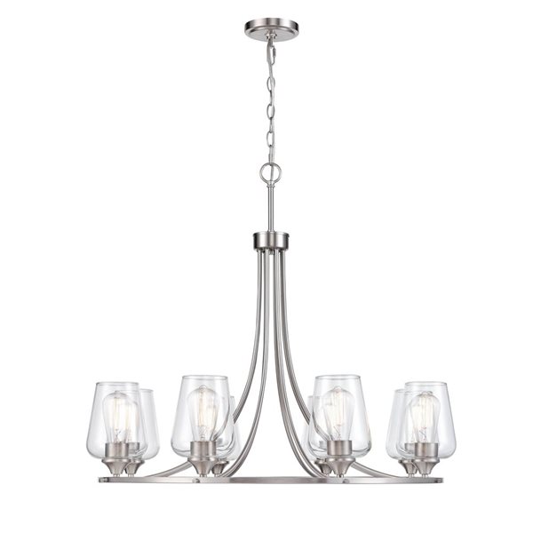 Millennium Lighting Ashford 8-Light Brushed Nickel Chandelier