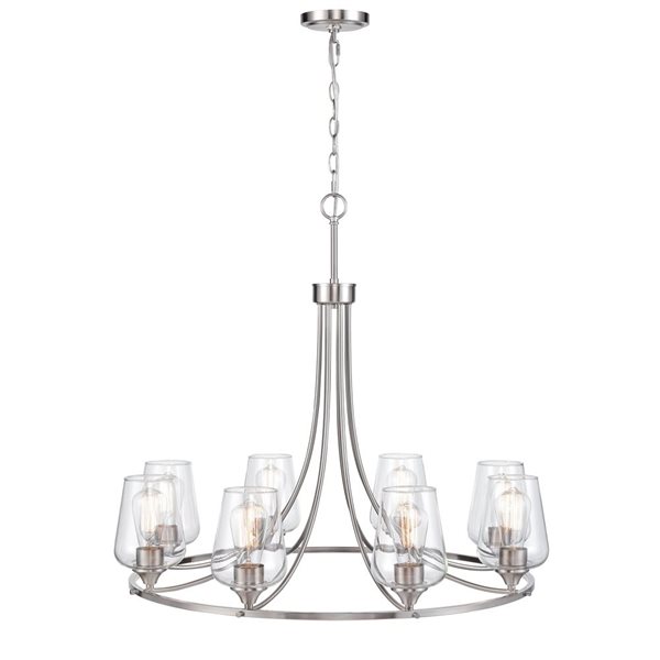 Millennium Lighting Ashford 8-Light Brushed Nickel Chandelier