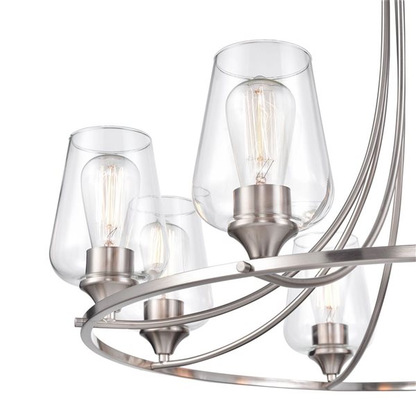 Millennium Lighting Ashford 8-Light Brushed Nickel Chandelier