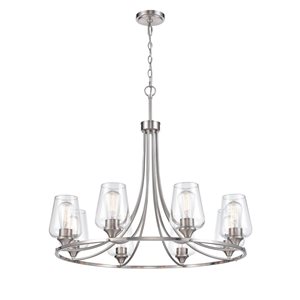 Millennium Lighting Ashford 8-Light Brushed Nickel Chandelier