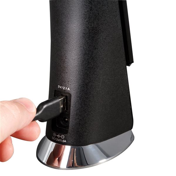 OttLite Rise Desk Lamp Black with USB Port