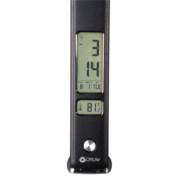 OttLite Rise Desk Lamp Black with USB Port