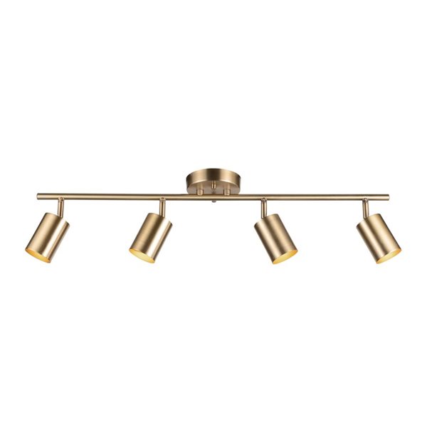 Brushed brass track deals lighting