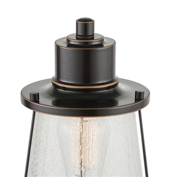 Globe Electric Charlie 16-in 1-Light Oil Rubbed Bronze Post Light Fixture