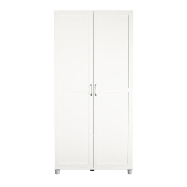 Systembuild Evolution Lory 36-in Wood Composite Freestanding Storage Cabinet in White